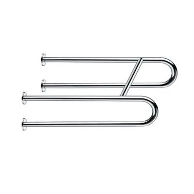 Barra de Apoio em U Barra de apoio curva em aço inox para banheiro acessível