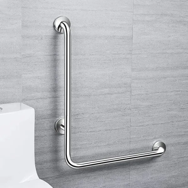 Barras de apoio em L Russan exaustores (1) Instalação de barra de apoio em banheiro acessível