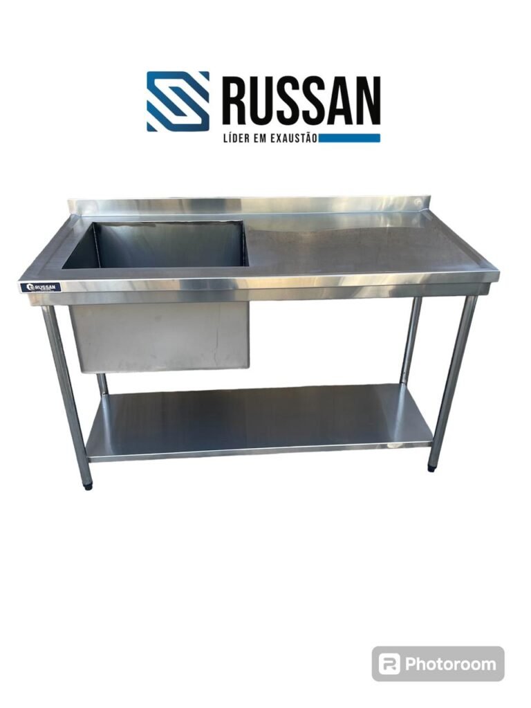 bancada inox cuba inox sob medida